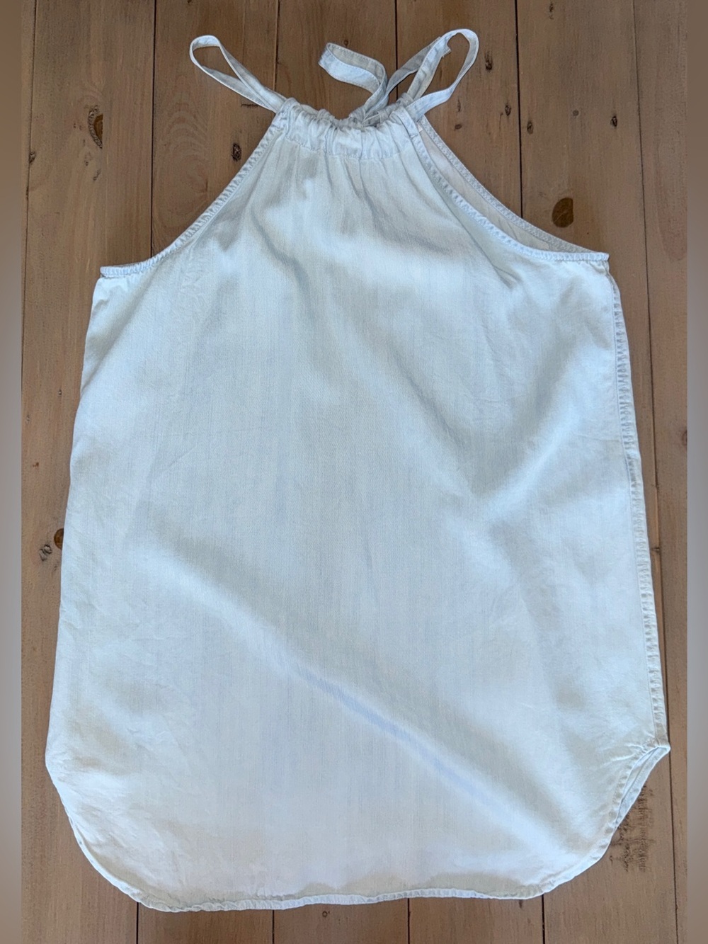 Lascana Light Wash Denim Tank Top Size 4
